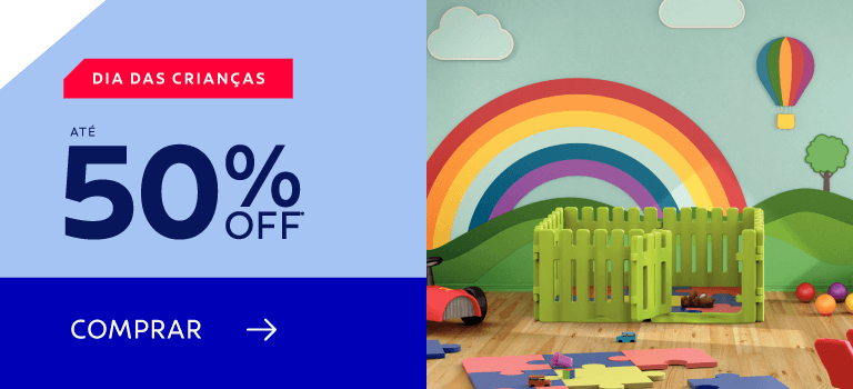 Dia das Crianças até 50% OFF*