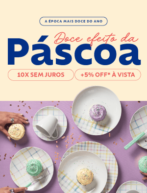 Doce efeito da Páscoa até 10x sem jutos + 5% OFF* à vista