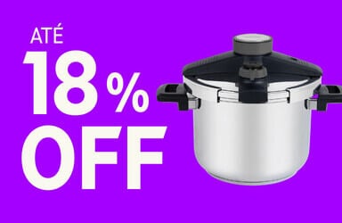 Panelas de Press&atilde;o at&eacute; 18% OFF