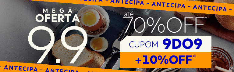 ANTECIPA 09/09: 70% OFF +10% OFF com cupom: 9DO9