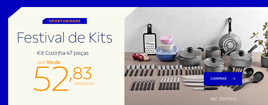 Oportunidade | Festival de Kits por 10x de R$ 52,83 sem juros - Refer&ecirc;ncia: 20297612