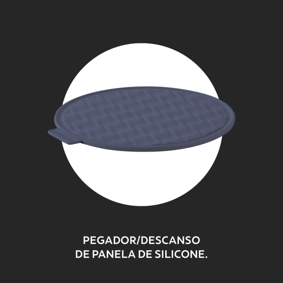Pegador/descanso de panela de silicone
