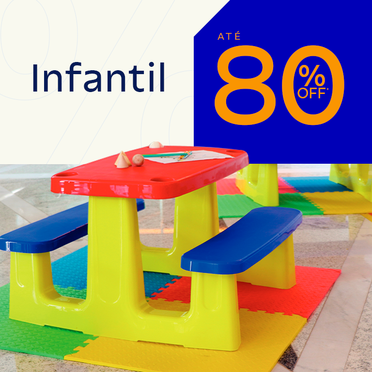 Infantil até 80% OFF*