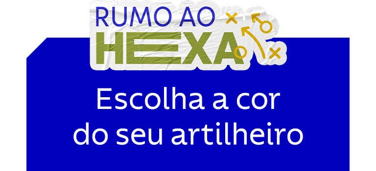 Rumo ao Hexa: escolha a cor do seu artilheiro