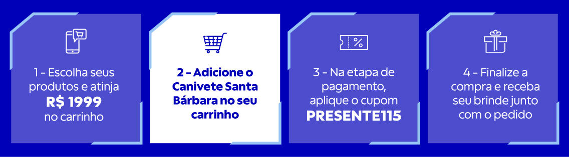 Passo a passo para ganhar seu canivete comemorativo