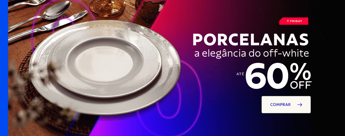Porcelanas off-white até 60% OFF