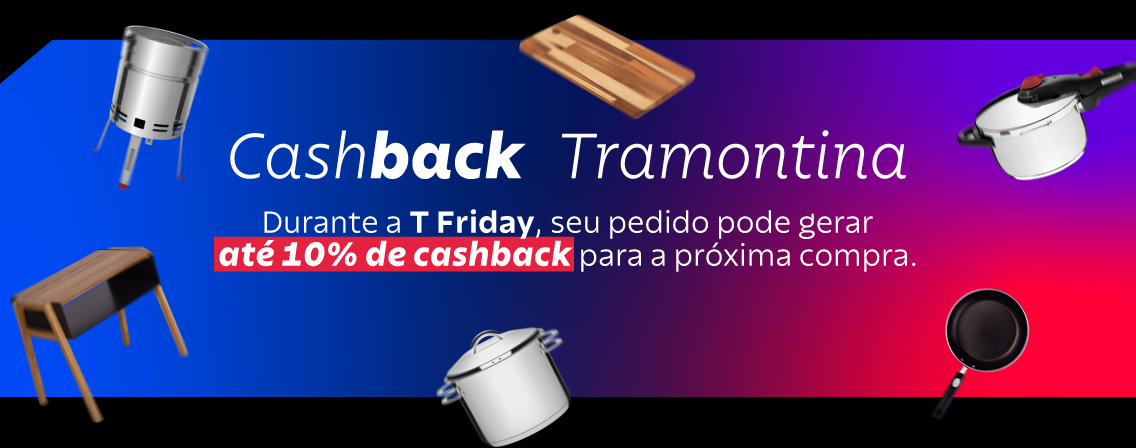 Seu pedido pode gerar até 10% de Cashback
