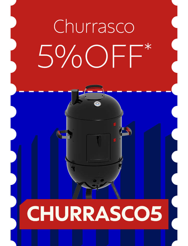 Churrasco 5% OFF com cupom CHURRASCO5