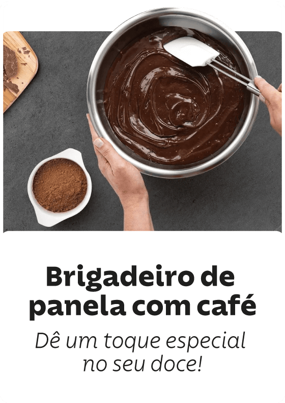 Brigadeiro de panela com café. Dê um toque especial no seu doce!