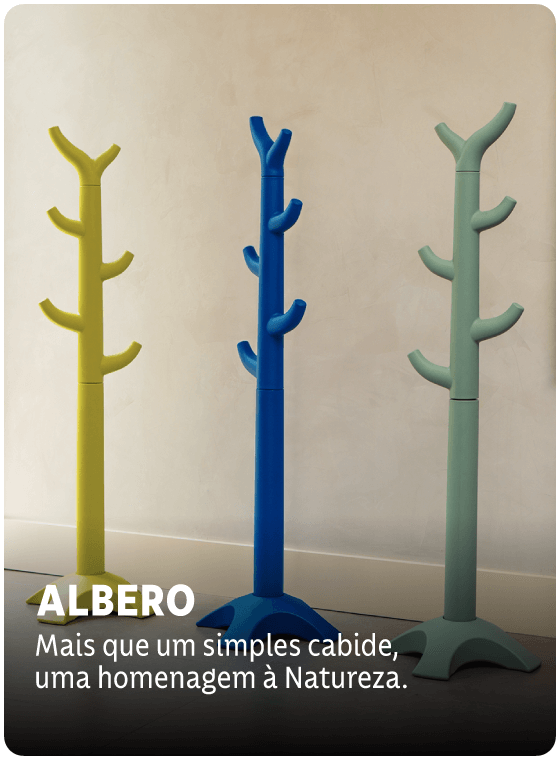 Albero: mais que um simples cabide, uma homenagem à natureza.