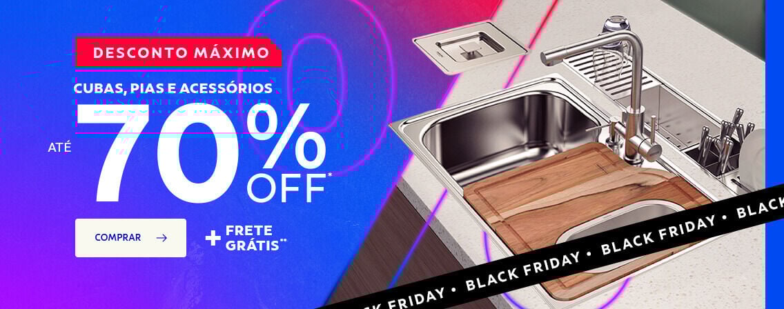 Cubas e Pias até 50% OFF + frete grátis