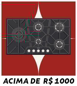 Produtos acima de R$ 1000