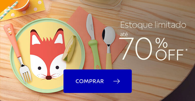 Estoque limitado at&eacute; 70% OFF*