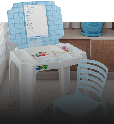 Conjunto Infantil de Mesa e Cadeira Beni