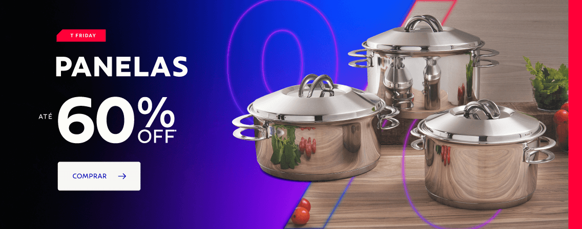 Panelas até 60% OFF