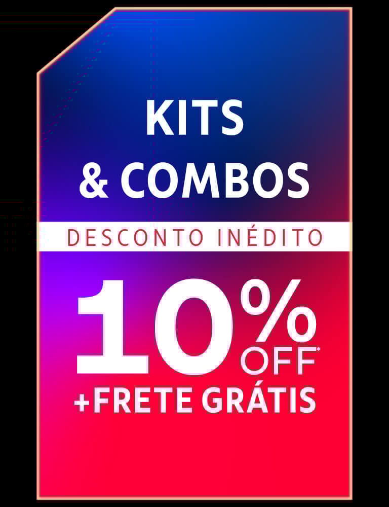 Kits e combos: 10% OFF + frete grátis