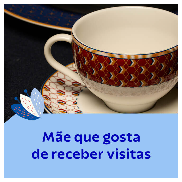 M&atilde;e que gosta de receber visita