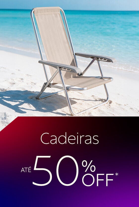 Cadeiras at&eacute; 50% OFF*