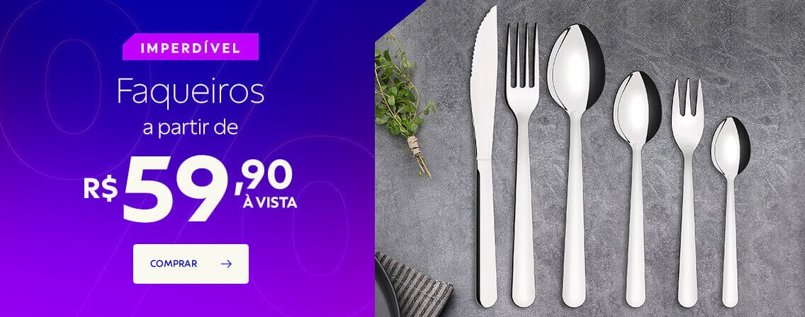 Imperd&iacute;vel | Faqueiros a partir de R$ 59,90 &agrave; vista