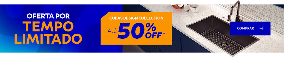 OFERTA POR TEMPO LIMITADO: Cubas Design Collection at&eacute; 50% OFF*