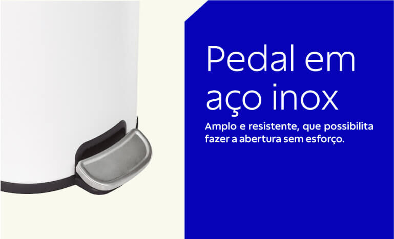 Pedal a&ccedil;o inox