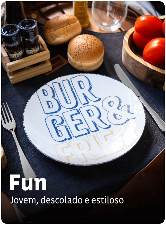 Porcelana Fun: jovem, descolado e estiloso.
