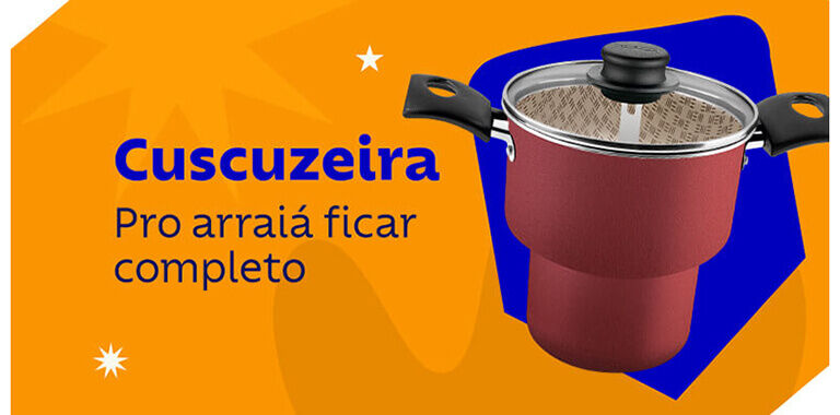 Cuzcuzeira: pro arrai&aacute; ficar completo