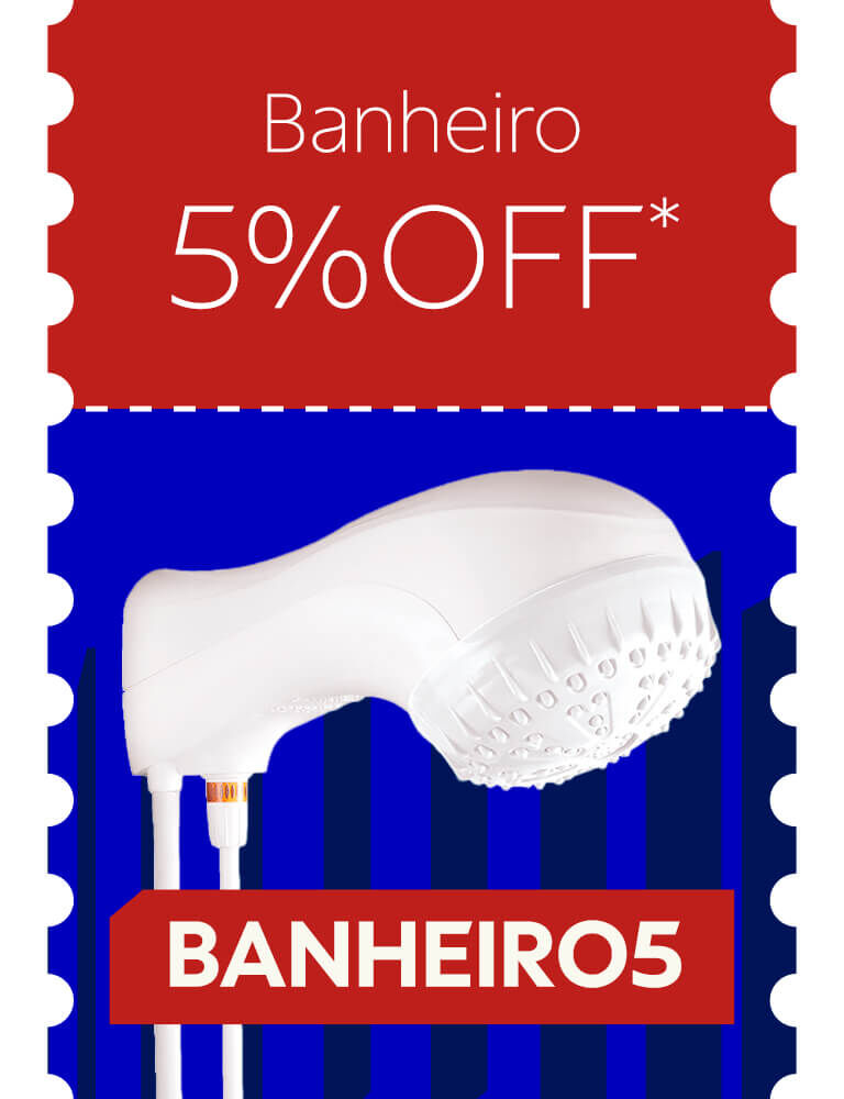 Banheiro 5% OFF com cupom BANHEIRO5