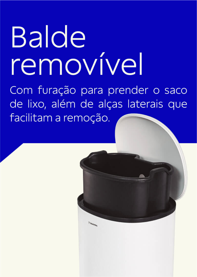 Balde remov&iacute;vel