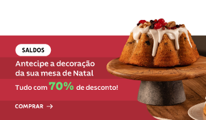 Antecipe sua decoração de Natal com 70% OFF!