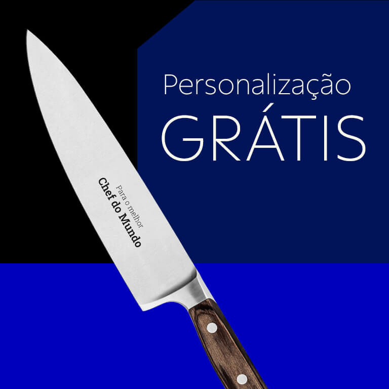 Facas com personaliza&ccedil;&atilde;o gr&aacute;tis