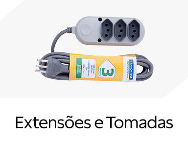 Extens&otilde;es e Tomadas