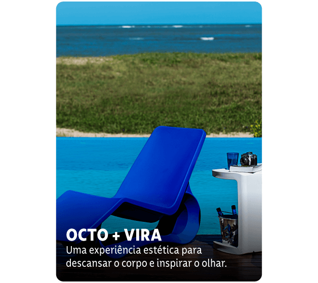 Octo + Vira: uma experiência estética para descansar o corpo e inspirar o olhar.