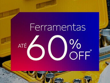 Ferramentas at&eacute; 60% OFF