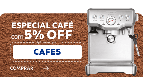 Especial Café com 5% OFF com cupom: CAFE5