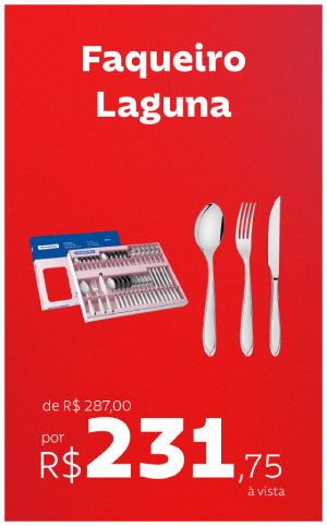 Faqueiro Laguna por R$ 231,75 à vista