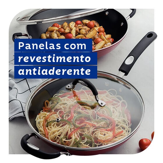 Panelas com revestimento antiaderente