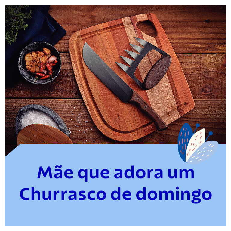 M&atilde;e que adora um churrasco de domingo