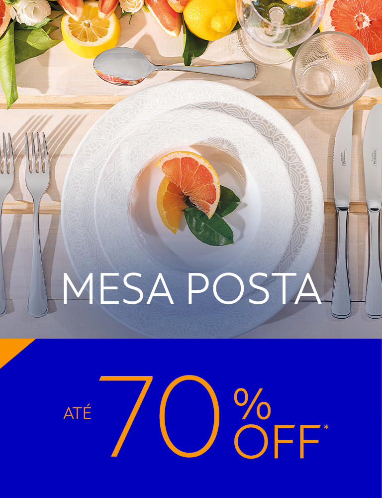 Mesa posta at&eacute; 70% OFF*