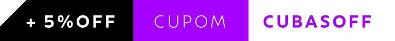 Cubas e acessórios com 5% OFF* com cupom CUBASOFF