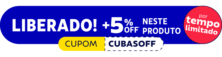 Cubas e acessórios com 5% OFF* com cupom CUBASOFF