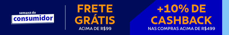 + até 10% de cashback nas compras acima de R$ 499
